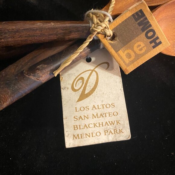 Be Home Handcrafted Wooden Olive/Condiment Spoon Set (4) – 5.5” - Picture 6 of 6